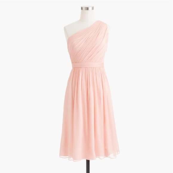 J. Crew Dresses & Skirts - NWT J Crew Silk Chiffon Kylie Dress Misty Rose 10